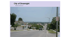 Desktop Screenshot of cityofdrumright.com